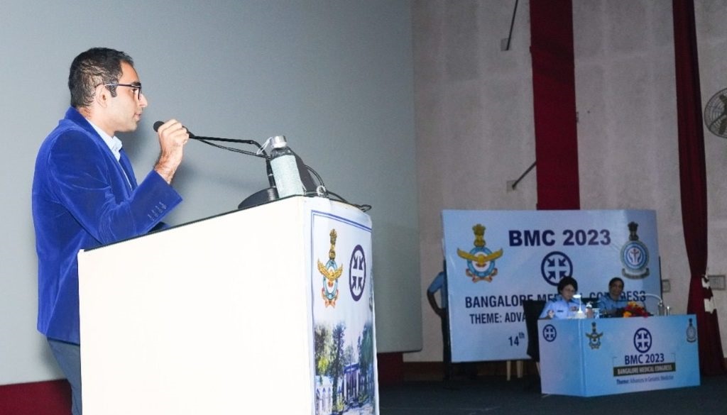 Dr. Edmond Fernandes addresses the Bangalore Medical Congress 2023 by Dr. Edmond Fernandes